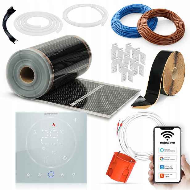 Fólie s Wifi termostatem, sada topení 3,5 m2