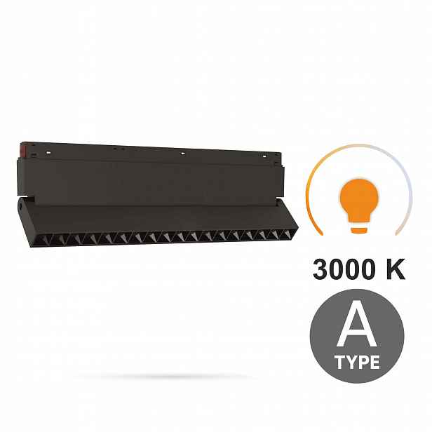 Lineární Led reflektor Regulovatelný 18W 3000K Teplý Typ A Smart Track 48VDC