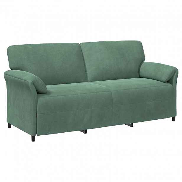 vidaXL 3-místné sofa Mořská zelená 198 x 83 x 95 cm Samet