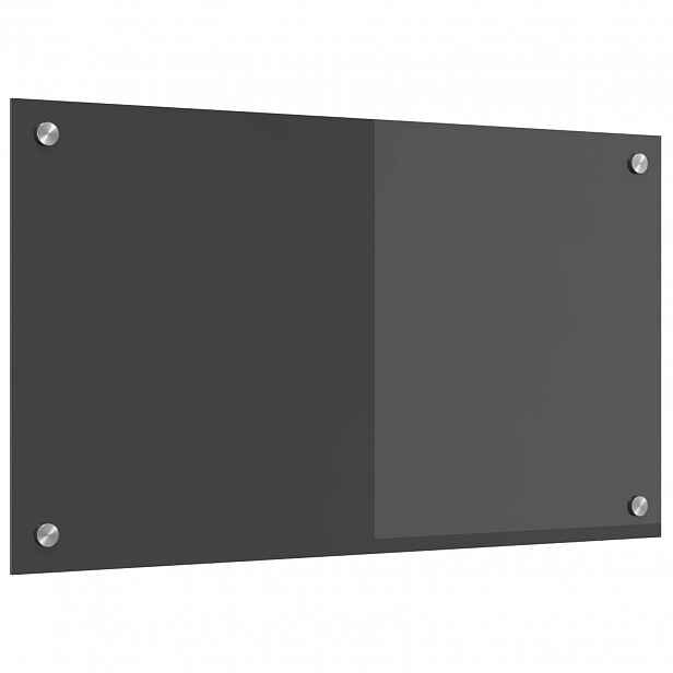 vidaXL Kuchyňský obklad Tmavě šedá 70 x 40 cm tvrzené sklo