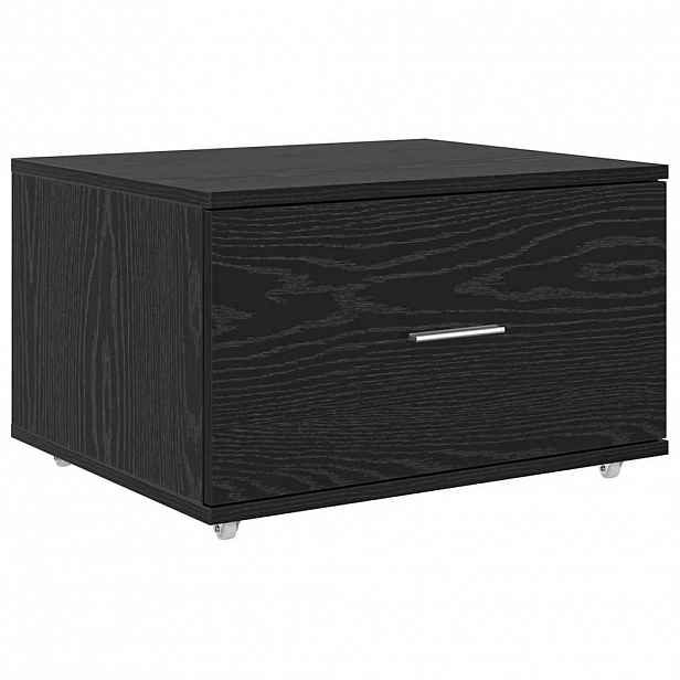 vidaXL Skříň se zásuvkami 55 x 45 x 31 cm Černý dub