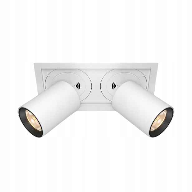 Zapuštěné svítidlo obdélníkové, bílé, 2 výsuvné Led trubice Maytoni