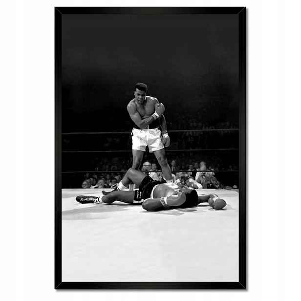 Plakáty v rámu 40x60 Muhammad Ali Boxer Boj