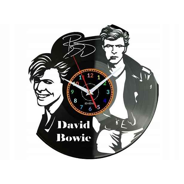 David Bowie Dekorativní Nástěnné Hodiny Moderní Vinylová Deska Dárek