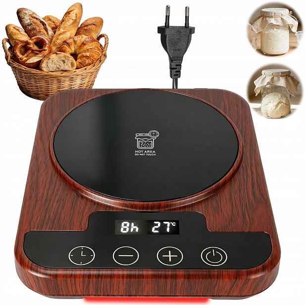 Ohřívač Chlebového Kvásku 18W S Časovačem Pro Kynutí Pizzového Těsta LCD
