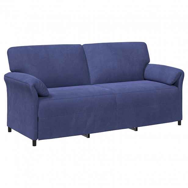 vidaXL 3-místné sofa Policová modrá 198 x 83 x 95 cm Samet