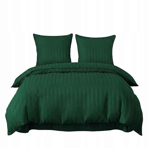 Sada Povlečení Cotton World Damašek 160X200 Povlečení 70X80 Zelená