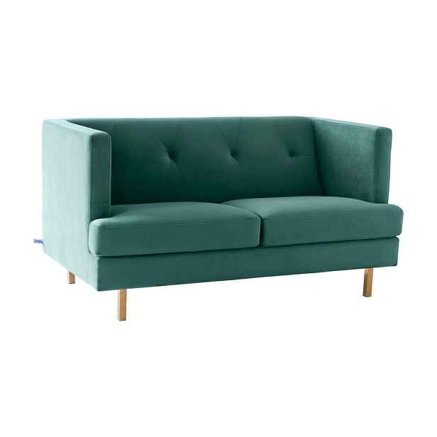 Šedozelená sametová pohovka 150 cm Oakdale – Jotex