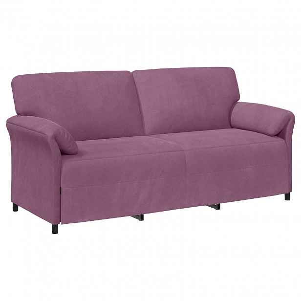 vidaXL 3-místné sofa Fialová 198 x 83 x 95 cm Samet