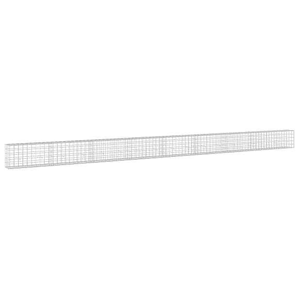 vidaXL Gabion s drátem 3,5 mm a síťkou 10x10 cm 850x30x50 cm