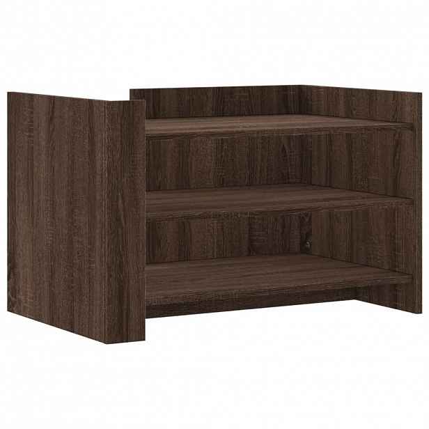 vidaXL Konferenční stolek hnědý dub 80 x 50 x 50 cm kompozitní dřevo
