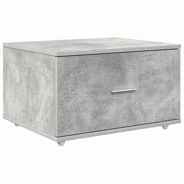 vidaXL Skříň se zásuvkami 55 x 45 x 31 cm Betonově šedá
