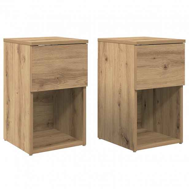 vidaXL Zásuvka pod postel 2 ks Dub artisan 29 x 31,5 x 49 cm