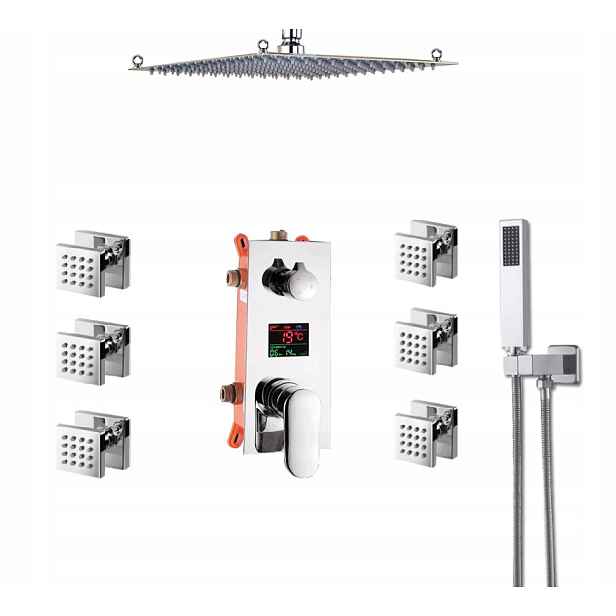 Podomítkový Set Hydromasážní Led Displej 50 cm