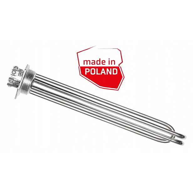 Polská ohřívačka termálního bojleru C.o. třífázová Ku 5/4 3x1500W bez krytu
