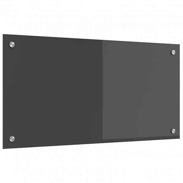 vidaXL Kuchyňský obklad Tmavě šedá 80 x 40 cm tvrzené sklo