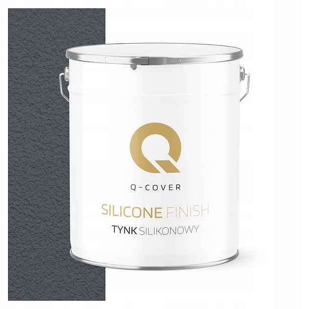 Silikonová Fasádní Omítka Šedá Grafitová F256 7KG Granulace 1.5mm