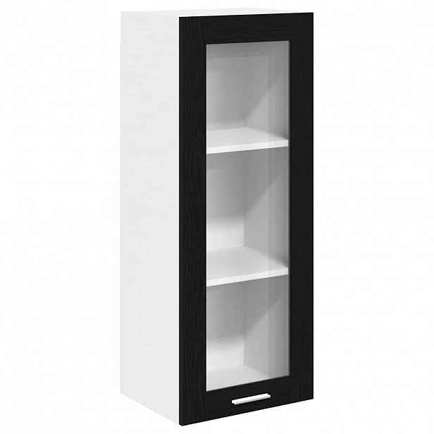 vidaXL Závěsná skříňka Černý dub 40 x 31 x 100 cm Kompozitní dřevo