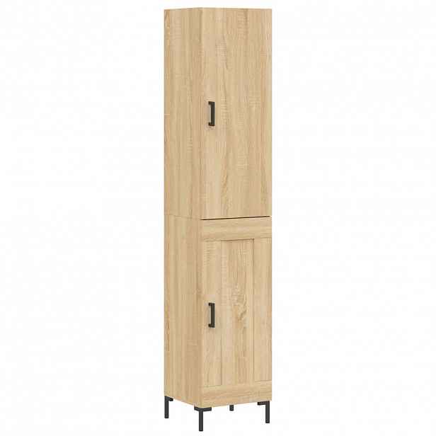 vidaXL Skříň highboard dub sonoma 34,5 x 34 x 180 cm kompozitní dřevo