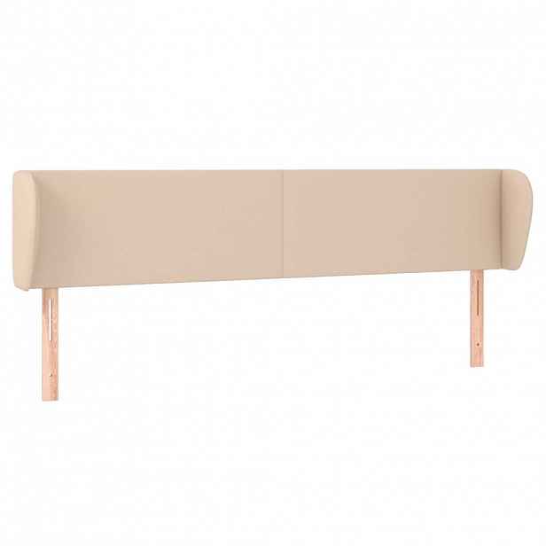vidaXL Čelo postele typu ušák cappuccino 203x23x78/88 cm umělá kůže