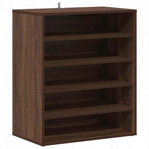 vidaXL Skříňky na boty 60 x 35 x 70 cm Hnědý dub 6 přihrádek na boty