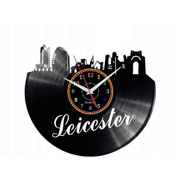 Leicester Dárek Originální dekorace do domu Hodiny z vinylové desky