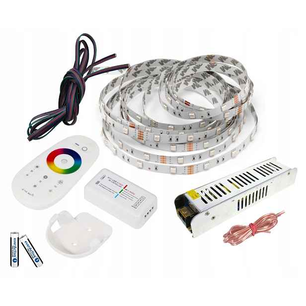 Set 10 m Led pásek 5050 Rgb Bílý P. Dotykový