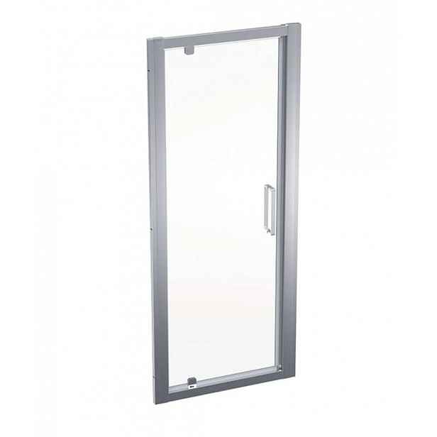 Geberit GEO - Sprchové dveře 80x190 cm, stříbrná/čiré sklo 560.115.00.2