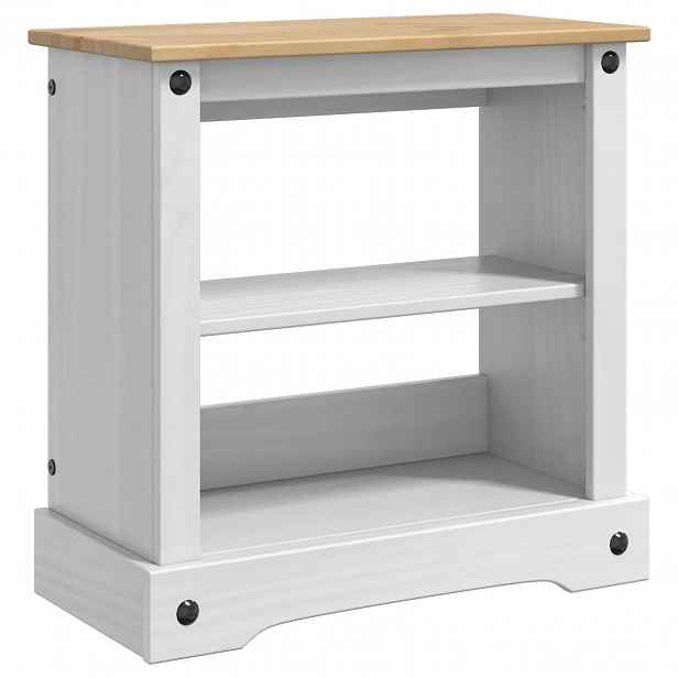 vidaXL Stojan na akvárium CORONA Bílá a hnědá 60,5 x 30 x 60 cm 150 kg