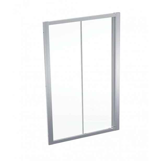 Geberit GEO - Sprchové dveře 120x190 cm, stříbrná/čiré sklo 560.153.00.2