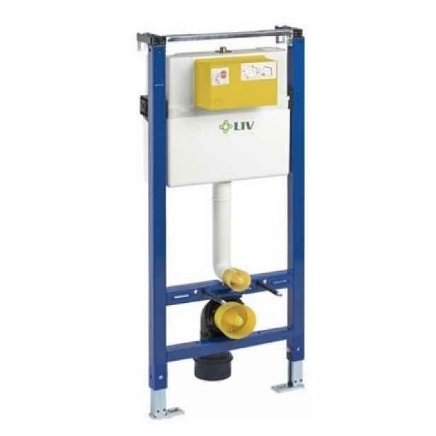 Liv-Fluidmaster LIV-FIX PREMIUM 7522 - modul pro suchou instalaci pro závěsnou WC mísu; do sádrokartonu - 674512