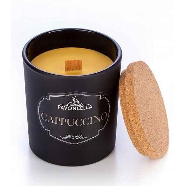 Přírodní Sólová Svíčka Do Pokoje Volně stojící Cappuccino černá
