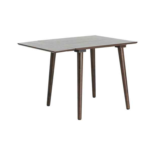 Rozkládací jídelní stůl s přídavnou deskou v dekoru ořechu 80x80 cm Jolina – Ellos Home
