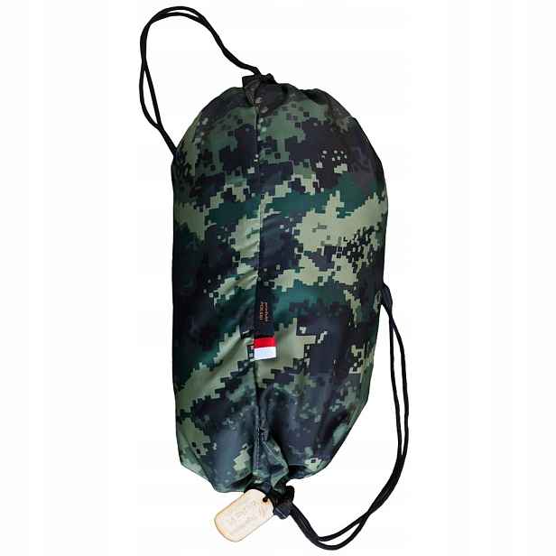 Turistická táborová houpací síť TigerWood Vážka V1 Pocket s moskytiérou Camo