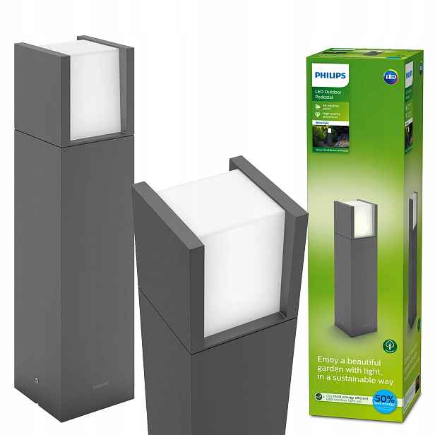 Venkovní zahradní lampa Sloupek 40 cm Led 4W 800lm 3000K IP44 Philips
