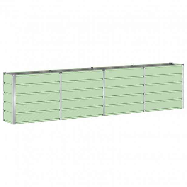 vidaXL Truhlík Zelená 320 x 40 x 75 cm Ocel
