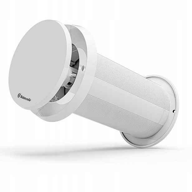 Nástěnný Ventilátor S Termostatem 100 mm 30 m/h BalanceAir Filtr Regulace