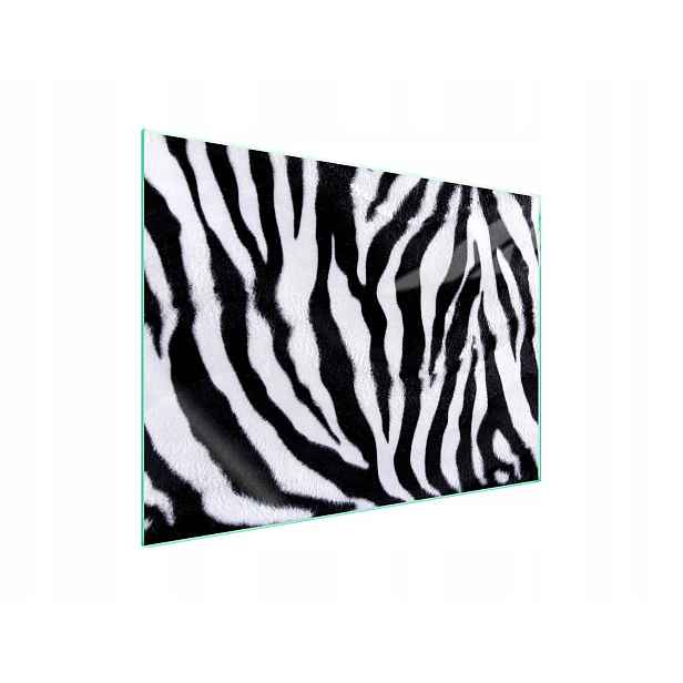7v1 Skleněná ochranná deska na sporák 70x52 Zebra
