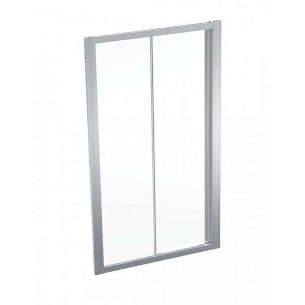 Geberit GEO - Sprchové dveře 110x190 cm, stříbrná/čiré sklo 560.143.00.2