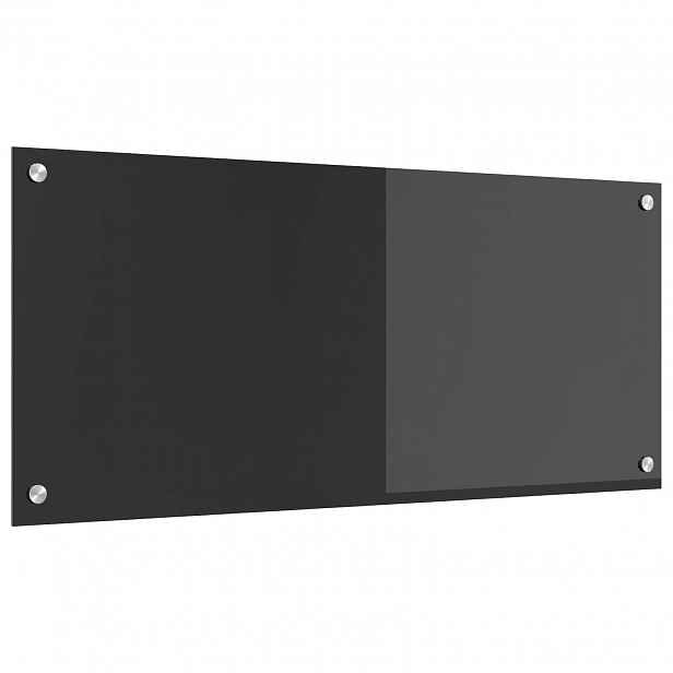 vidaXL Kuchyňský obklad Tmavě šedá 90 x 40 cm tvrzené sklo