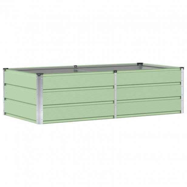 vidaXL Truhlík Zelená 160 x 80 x 45 cm Ocel