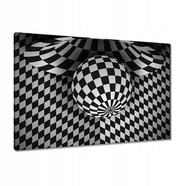 Obrazy 90x60 Abstrackja černobílá