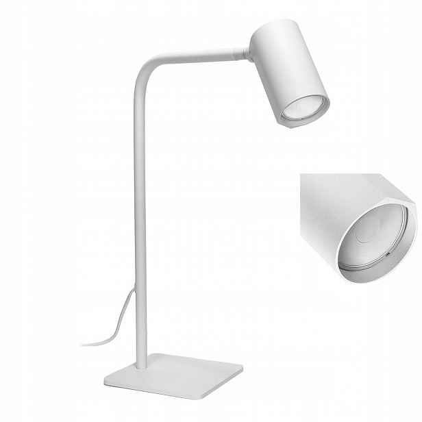 Stolní lampa Bora HG-BL003 1xGU10 bílá Vysoká kvalita, stínidlo na klik