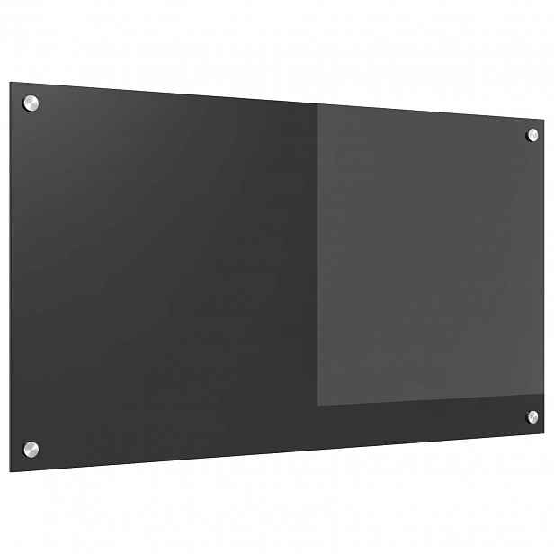 vidaXL Kuchyňský obklad Tmavě šedá 90 x 50 cm tvrzené sklo