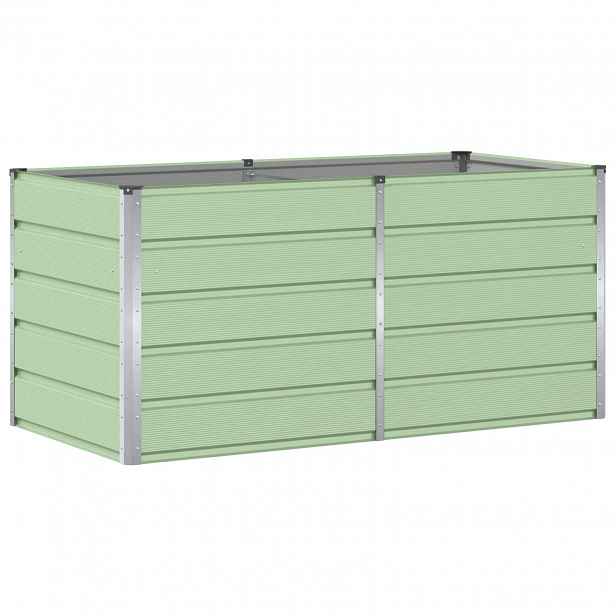vidaXL Truhlík Zelená 160 x 80 x 75 cm Ocel