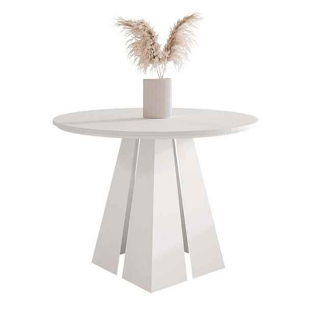 Idohome JÍDELNÍ STŮL FORTE rozkládací 100/76 cm, bílý