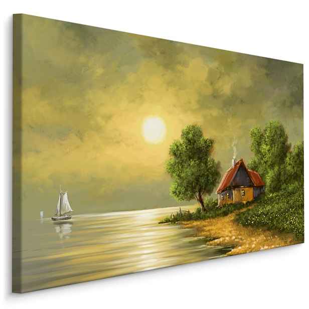 MyBestHome BOX Plátno Starý Dům U Vody Varianta: 30x20