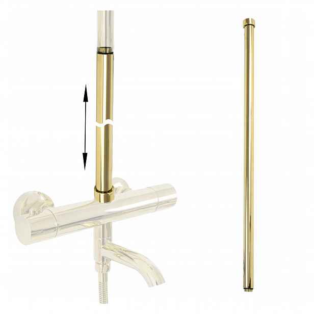 Prodloužení sprchy zlaté pro sprchový set s ramenem 60 cm Rea