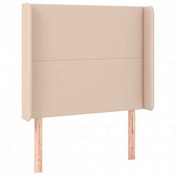 vidaXL Čelo postele typu ušák cappuccino 103x16x118/128 cm umělá kůže