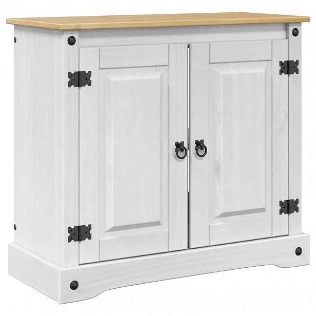 vidaXL Stojan na akvárium CORONA Bílá a hnědá 81,5 x 37 x 73 cm 250 kg